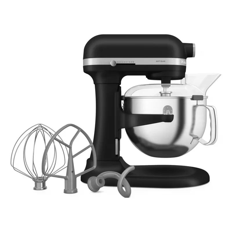 KitchenAid 5KSM60SPXEBM Robot de cozinha 375 W Preto, Cinzento, Aço inoxidável