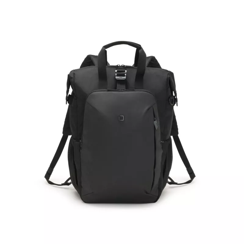 Mochila DICOTA Eco Dual GO 39,6 cm (15,6 polegadas) preta com pega e alça de ombro