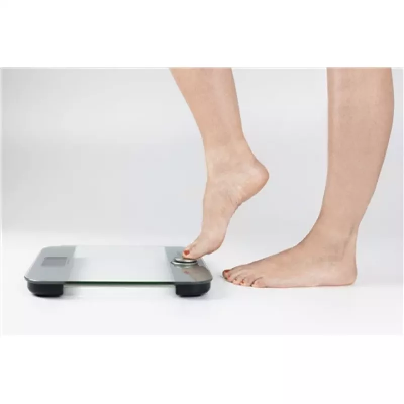 Balança de pessoa eletrónica Caso Body Energy Ecostyle 03416 — máx. 180 kg, precisão 100 g, branco/cinzento