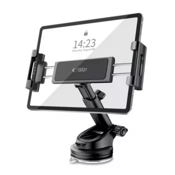 Suporte para automóvel Tech-Protect V4 suporte universal para tablet para para-brisas e painel, preto