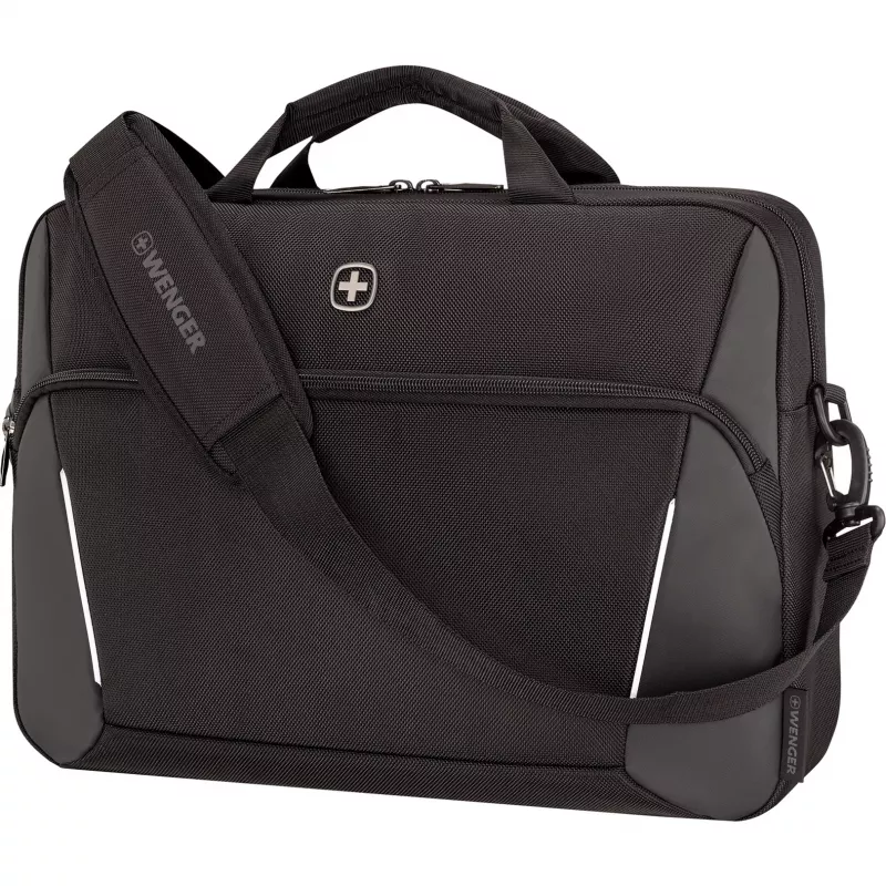 Pasta para portátil Wenger XE Compact Brief 16 com compartimento para tablet, preto