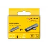Adaptador de cabo DeLOCK 64186 USB Type-C para USB Type-C + 3,5 mm cinzento