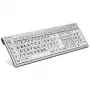 Teclado Logickeyboard LKB-LPRNTBW-AJPU-DE Office USB QWERTZ alemão multicolor