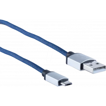 Cabo USB ShiverPeaks BS14-50029 2m USB A Micro-USB B azul