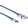 Cabo USB ShiverPeaks BS14-50029 2m USB A Micro-USB B azul