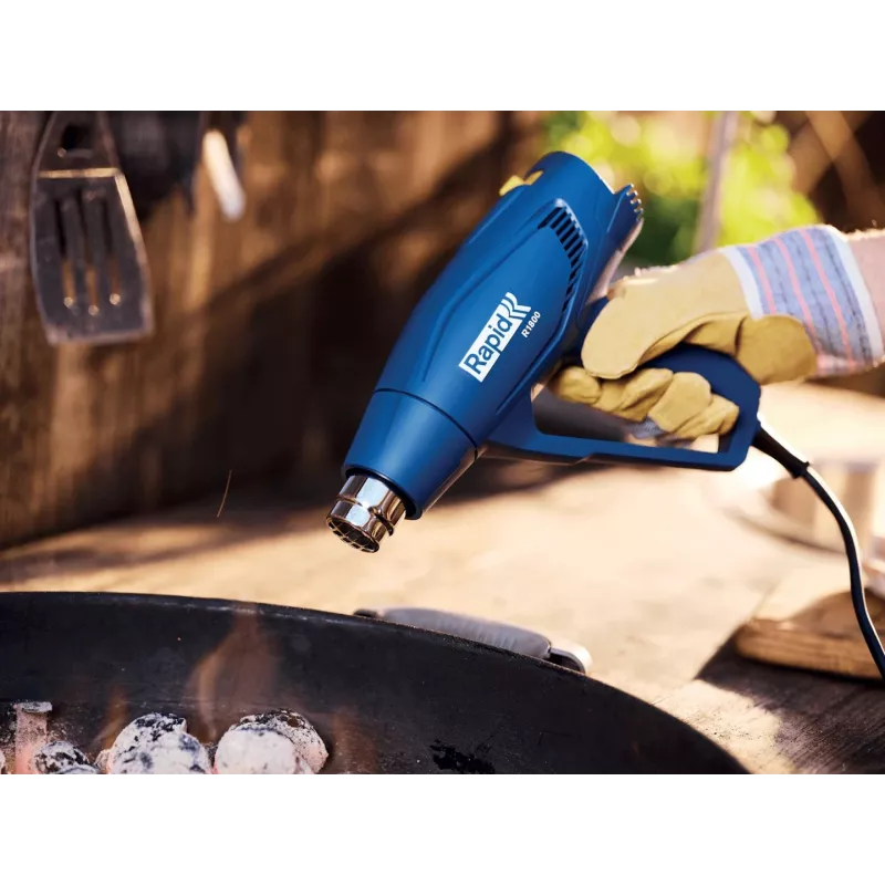Rapid 5001341 soprador de ar quente pistola de ar quente 450 l/min 550 °C 1800 W azul
