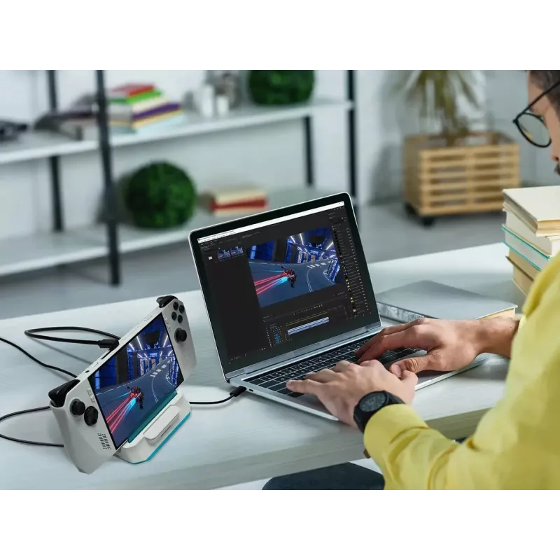 AVerMedia X'TRA GO GC515 dock de captura de vídeo, gravação 4K30/1080p120, saída HDMI 4K60, USB-C DP Alt Mode, USB Power Delivery, branco