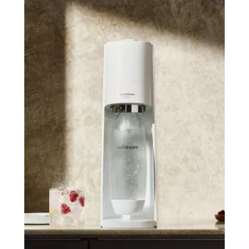 Máquina de gaseificação SodaStream Terra Megapack QC branca com 3 garrafas (2270213)