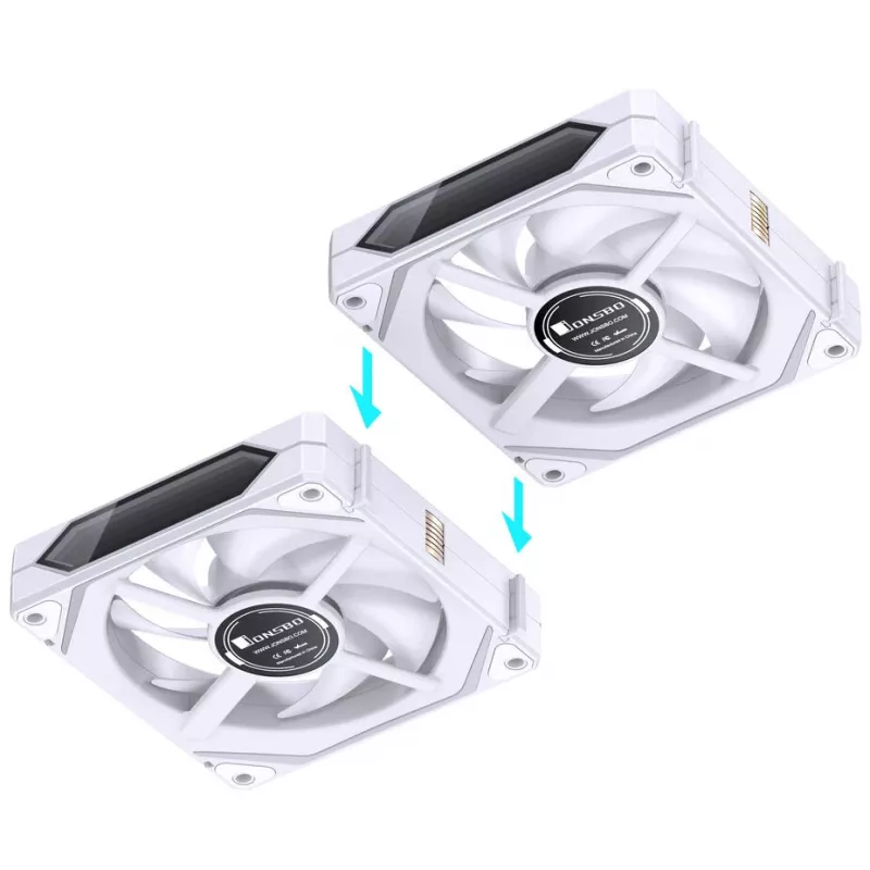 Conjunto de ventoinhas Jonsbo ZL-120WR PWM ARGB Reversed 120mm, 3 unid.