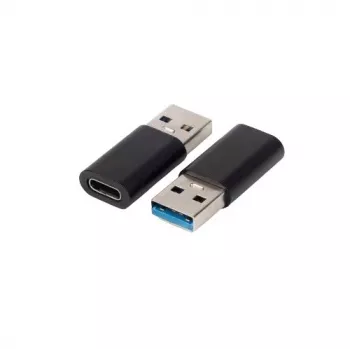 Adaptador de cabo Microconnect USB3.0ACF USB A para USB C preto