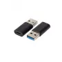 Adaptador de cabo Microconnect USB3.0ACF USB A para USB C preto