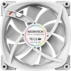 Ventoinha de caixa Montech AX120 120mm PWM ARGB, pack de 3, branco