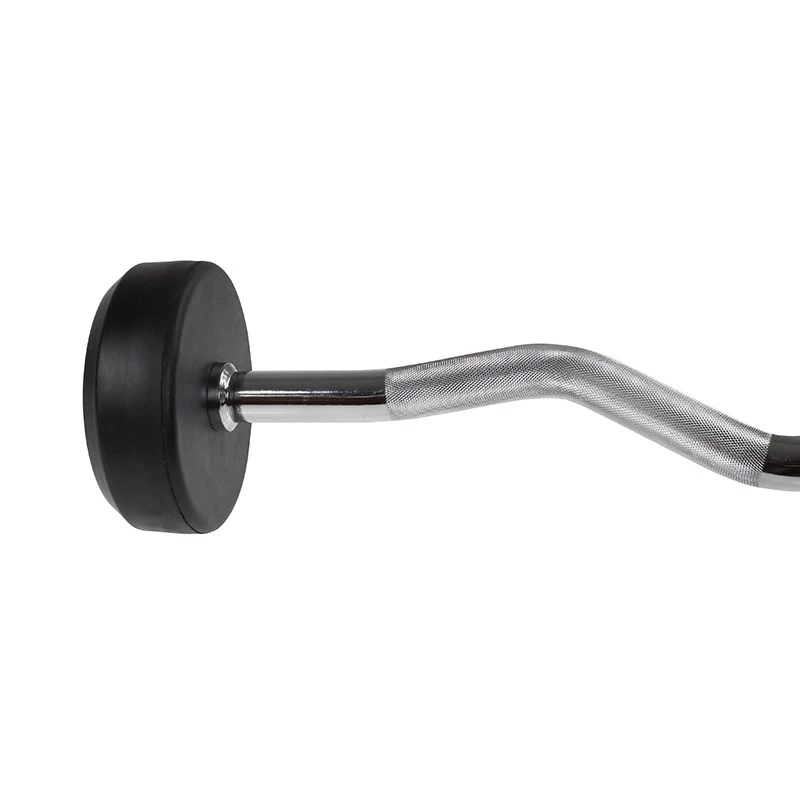 Barra de haltere fixa / barra quebrada com borracha HMS GSL25 25 kg