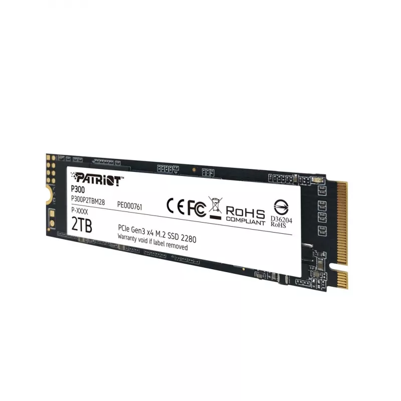 Disco SSD Patriot Memory 2 TB M.2 PCI Express 3.0 NVMe P300