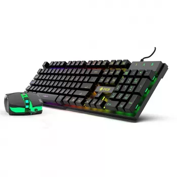 Cian Technology GmbH Cian INCA RAINBOW EFFECT MECHANICAL FEEL GAMING teclado e rato SET