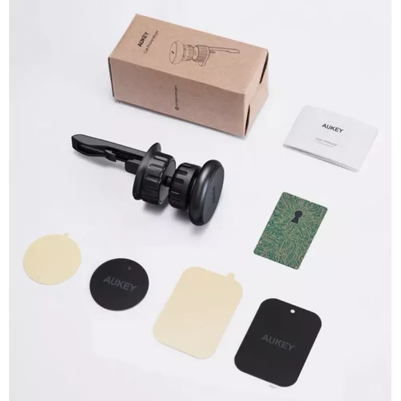 Suporte para automóvel Aukey HD-C74 universal ajustável para smartphones, suporte para painel/para-brisas