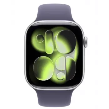 Apple Watch Series 11 GPS + Cellular 42mm Caixa de alumínio prateado com bracelete desportiva Purple Fog - M/L