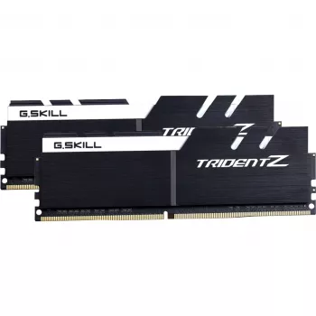 DIMM 32 GB DDR4-3200 (2x 16 GB) Dual-Kit, memória RAM preta/branca, F4-3200C16D-32GTZKW, Trident Z, INTEL XMP