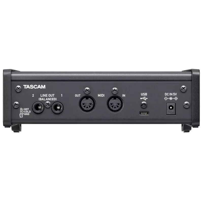 Tascam US-2x2HR interface de áudio/MIDI USB, alta resolução, 2 entradas / 2 saídas