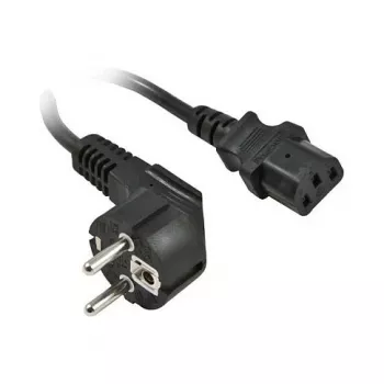 Cabo de alimentação Synergy21 230V tomada Schuko CEE7(macho)->IEC-C13(fêmea), 3m, preto, ,