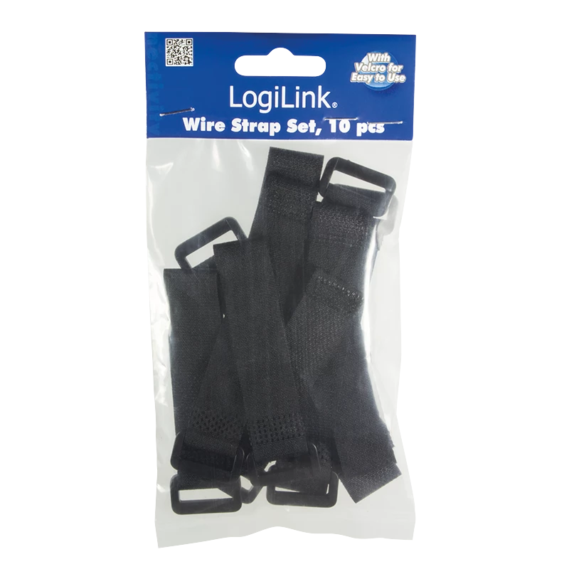 Abraçadeiras LOGILINK KAB0056 nylon 150 mm preto, pack de 10