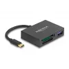 Leitor de cartões DeLOCK USB-C para cartões XQD e SD USB 5 Gbit/s