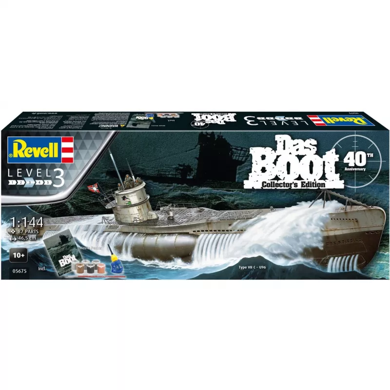 Modelo à escala Revell DAS BOOT conjunto de presente 40.º aniversário