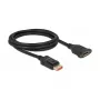 Cabo de extensão DisplayPort para montagem em painel DeLOCK 8K 60 Hz 2 m