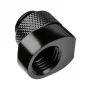 Conector de mangueira Alphacool 17604 Preto rosca de 1/4 polegadas