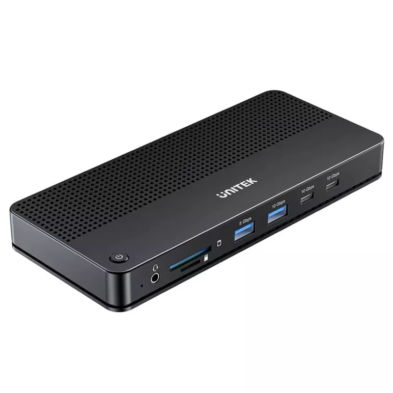 Docking station UNITEK D1104A01 USB4 Com fios 100 W Power Delivery