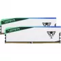 DIMM 48 GB DDR5-6000 (2x 24 GB) Dual-Kit, memória branca, PVER548G60C42KW, Viper Elite 5 RGB, INTEL XMP, AMD EXPO