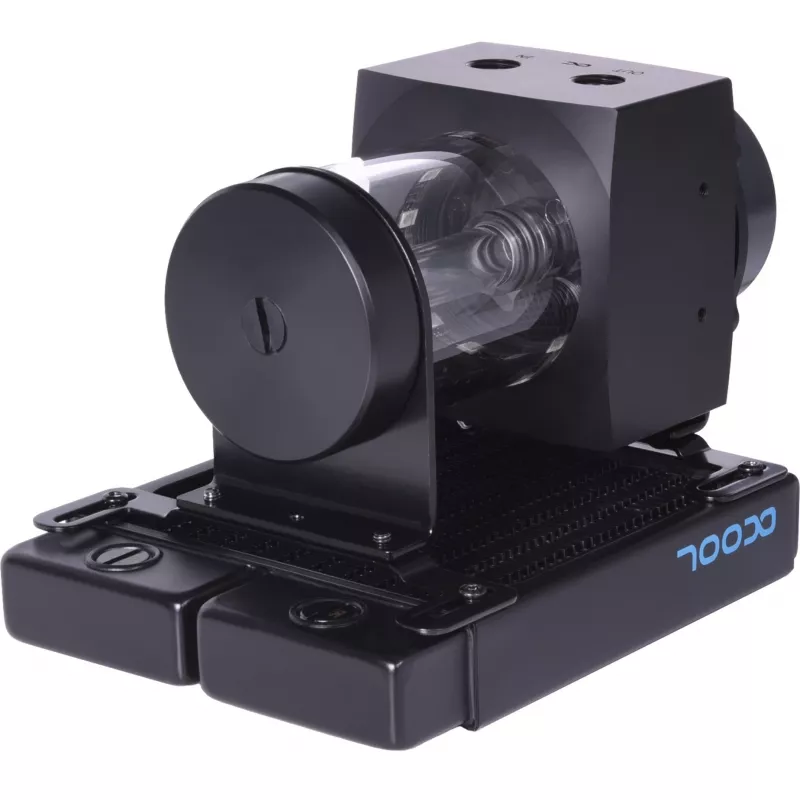 Alphacool Core 100 Aurora ARGB reservatório com bomba VPP, acrílico, preto
