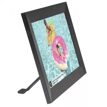 Moldura digital Denver PFF-1024BMK2 preta 25,6 cm (10,1 polegadas) ecrã tátil Wi-Fi