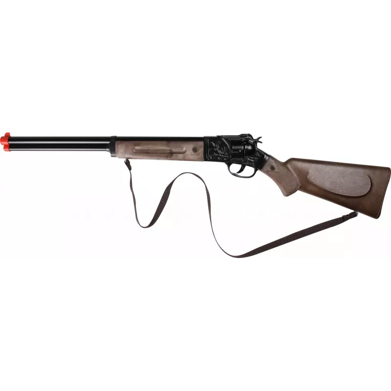 Gonher espingarda de cowboy de metal de brincar, 12 tiros