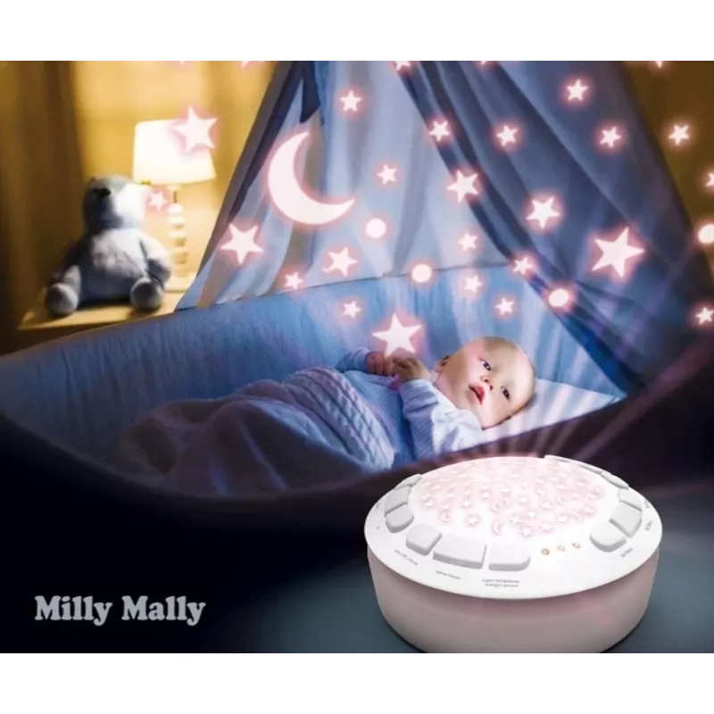 Brinquedo projetor de peluche milly mally ovelha peluche modelo 5664 para crianças pequenas — luz de presença suave
