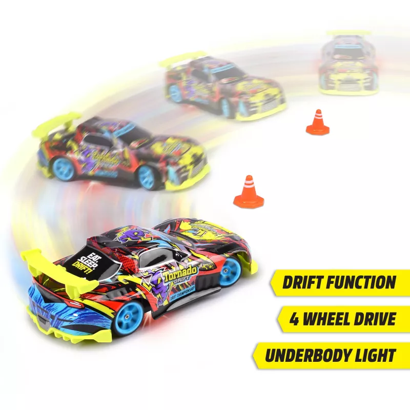 Carro RC Dickie Tornado Drift RTR 2,4 GHz – carro de drift pronto a montar