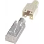 Ficha RJ45 renkforce, blindada, ficha CAT5e, reta polos: 8P8C H9540.1-10 bege H9540.1-10 10 unid. (H9540.1-10)