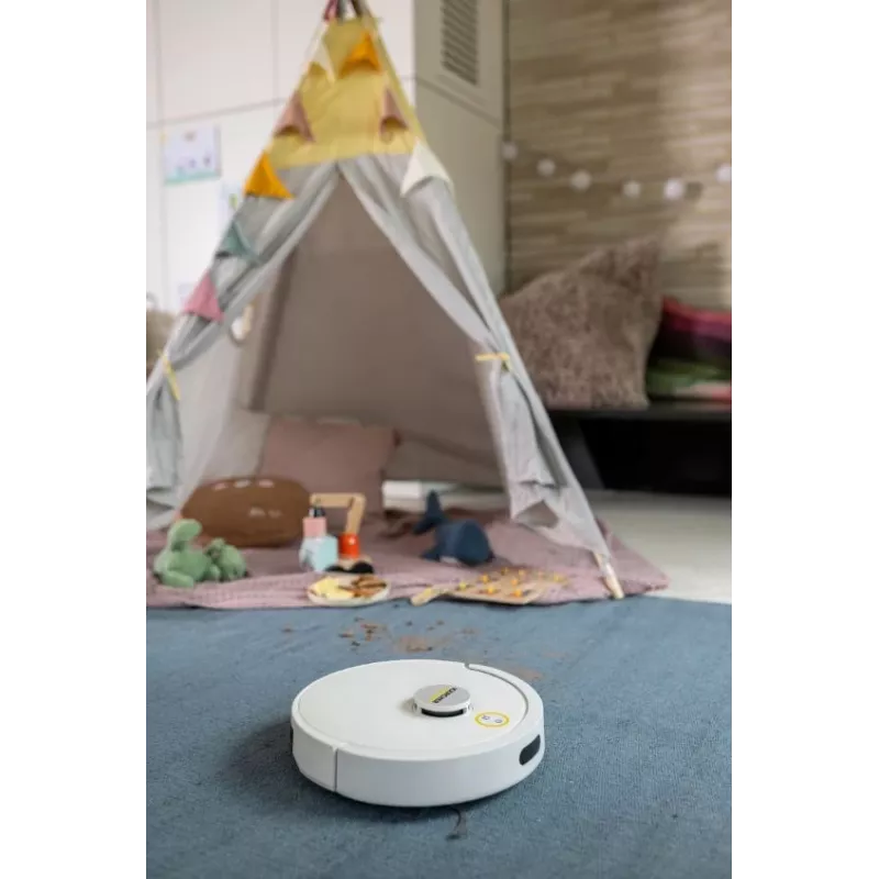 Robô aspirador KÄRCHER RVC 3 Comfort branco com estação de carregamento