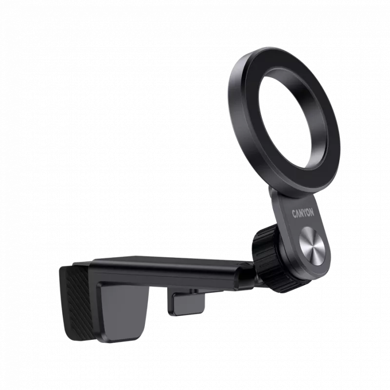 Suporte de viagem magnético CANYON OnGrip 11 — suporte magnético com clipe, preto, suporte compacto de viagem para telemóvel