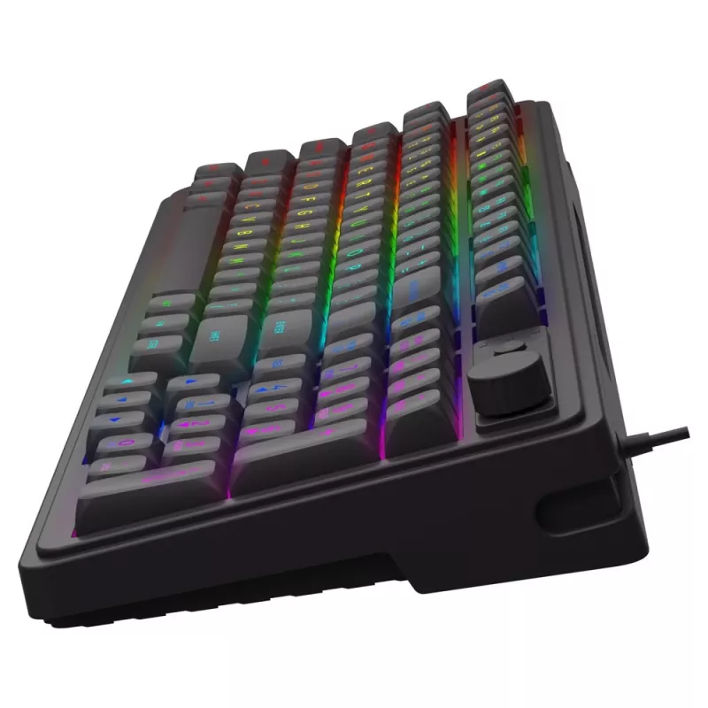 Teclado gaming Savio Galaxis USB QWERTY US inglês preto