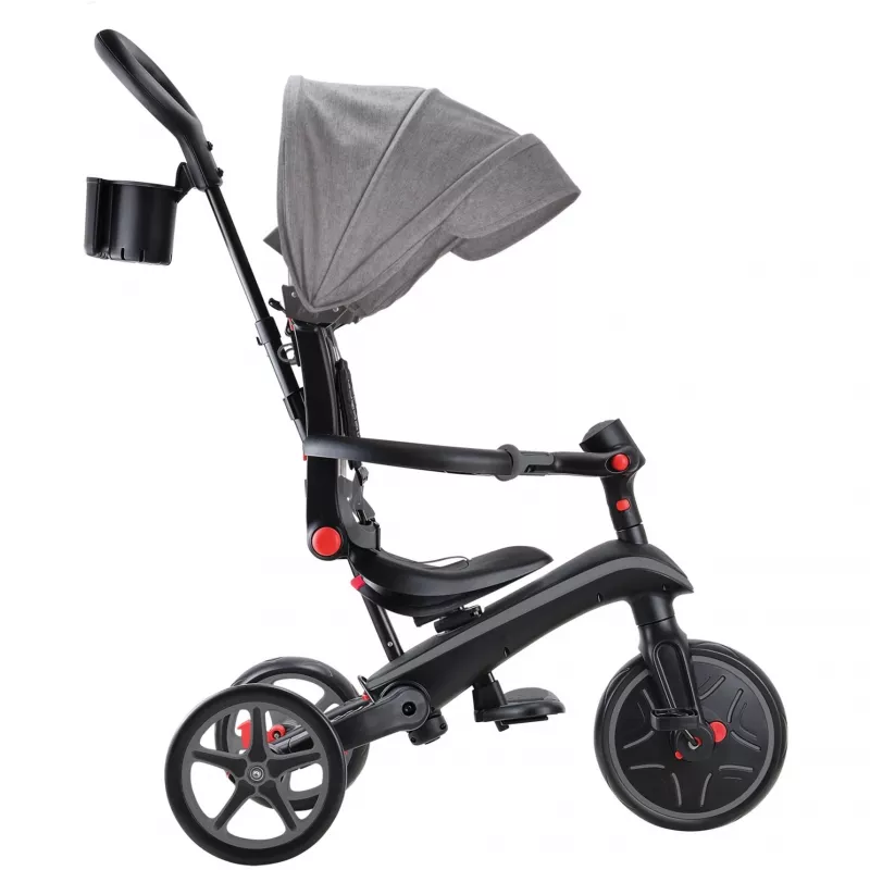 Explorer Trike Foldable 4 em 1, veículo infantil cinzento