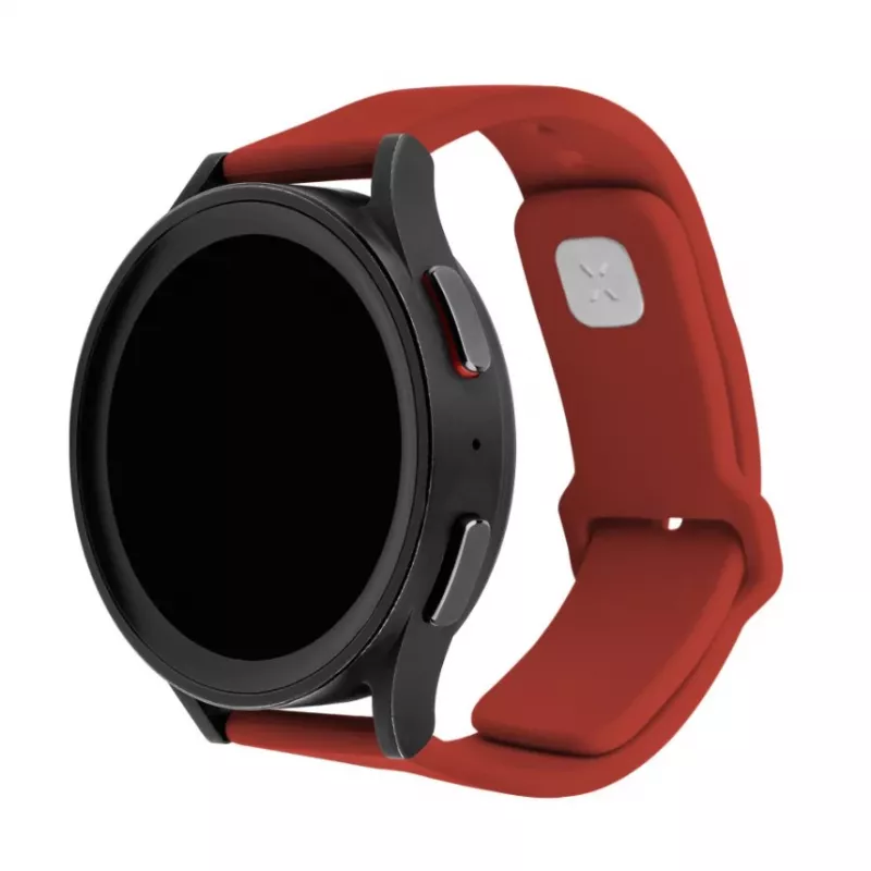 Bracelete de silicone para relógio 22 mm FIXED FIXSST2-22MM-RD com pinos de troca rápida, vermelho