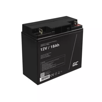 Bateria recarregável de chumbo-ácido selada Green Cell AGM09 12 V 18000 mAh, preto, 167×77×181 mm, 4,8 kg