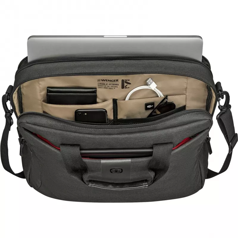Pasta Wenger SwissGear MX Eco Brief 40,6 cm 16 polegadas Cinzento