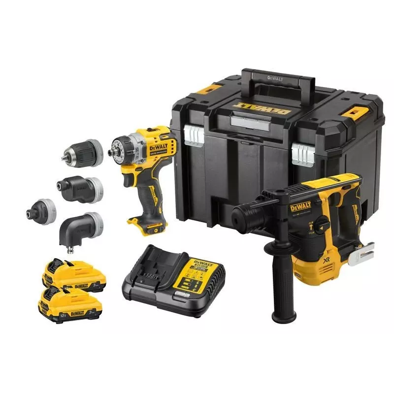 Parafusadeira/chave de impacto DeWALT DCK2101L2T-QW preto, amarelo