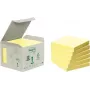 3M 6541B Notas adesivas Quadradas Amarelo 100 folhas Autocolantes