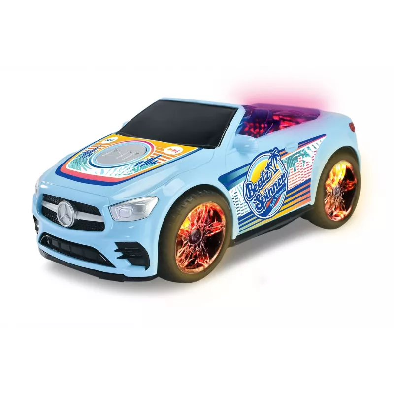 Carro Dickie Toys Mercedes-Benz E-Class Beat Spinner azul 3 pilhas AA