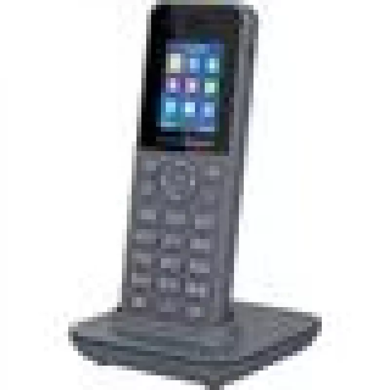 Grandstream DP725 auscultador sem fios DECT HD, ecrã TFT a cores de 1,8 polegadas, 20 contas/linhas SIP, push-to-talk, cinzento