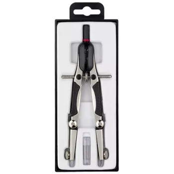 Compasso de pontas Rotring S0676580 preto aço inoxidável