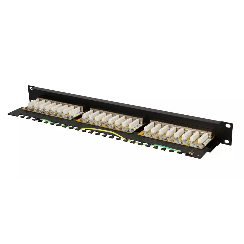 Extralink CAT6 STP V2 | patch panel | 24 portas